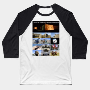 Castillo de San Marcos collage Baseball T-Shirt